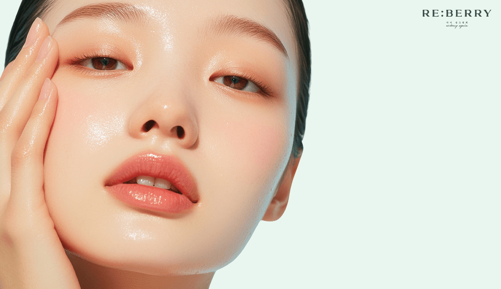 a korean girl with fair fresh soft skin