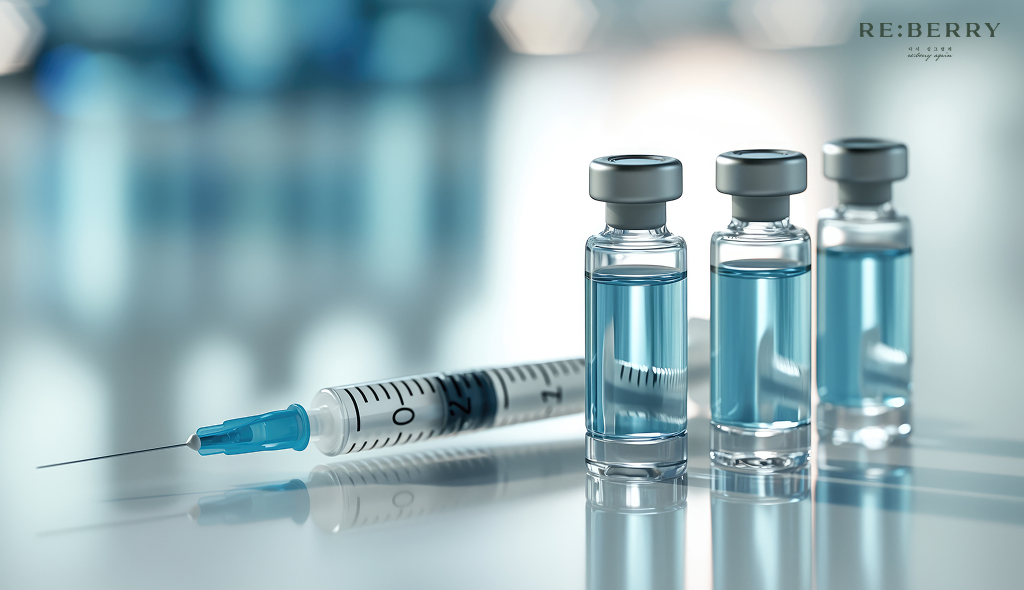 Botox vials and syringe representing first-time botox dosage and unit measurement