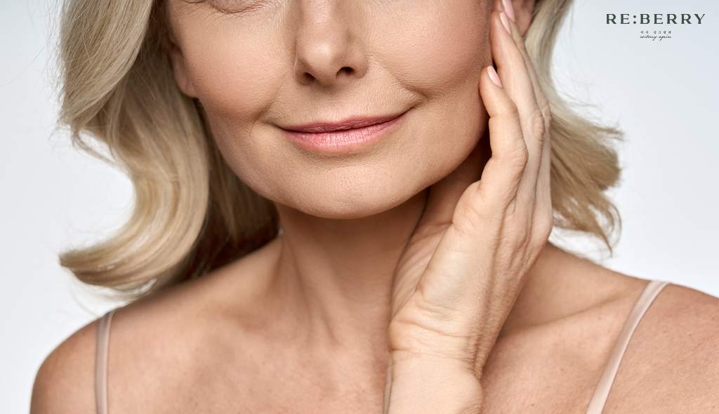 a women showing face result after combining botox with other treatments 