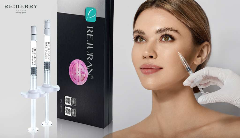 a woman getting rejuran injection